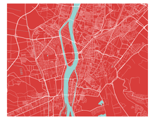 Load image into Gallery viewer, Cairo Map Print - Choose your color