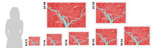 Load image into Gallery viewer, Washington Map Print - Any Color You Like