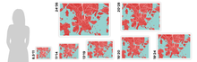 Load image into Gallery viewer, Helsinki Map Print - Choose your color
