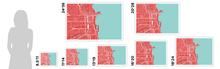 Load image into Gallery viewer, Chicago Map Print - Choose your color