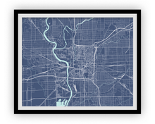 Load image into Gallery viewer, Indianapolis Map Print - Choose your color