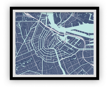 Load image into Gallery viewer, Amsterdam Map Print - Choose your color