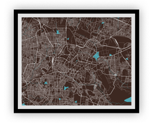 Load image into Gallery viewer, Bangalore Map Print - Choose your color