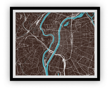 Charger l'image dans la galerie, Lyon Map Print - Choose your color