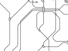 Load image into Gallery viewer, Kyoto Subway Map Print - Kyoto Metro Map Poster