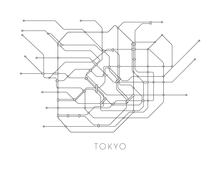 Load image into Gallery viewer, Tokyo Subway Map Print - Tokyo Metro Map Poster