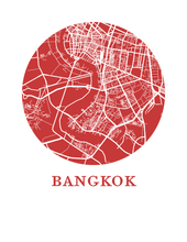 Load image into Gallery viewer, Bangkok Map Print - City Map Poster