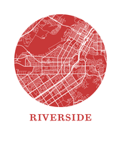 Charger l'image dans la galerie, Affiche cartographique de Riverside - Style OMap