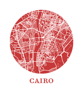 Load image into Gallery viewer, Cairo Map Print - City Map Poster