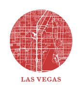 Load image into Gallery viewer, Las Vegas Map Print - City Map Poster