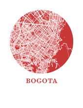 Load image into Gallery viewer, Bogota Map Print - City Map Poster