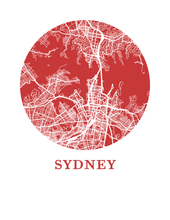 Charger l'image dans la galerie, Affiche cartographique de Sydney - Style OMap