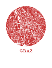 Charger l'image dans la galerie, Affiche cartographique de Graz - Style OMap