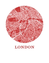 Load image into Gallery viewer, London Map Print - City Map Poster