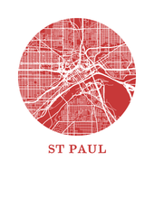 Charger l'image dans la galerie, Affiche cartographique de St Paul - Style OMap