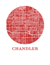 Load image into Gallery viewer, Chandler Map Print - City Map Poster