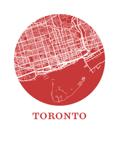 Charger l'image dans la galerie, Affiche cartographique de Toronto - Style OMap