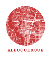 Load image into Gallery viewer, Albuquerque Map Print - City Map Poster