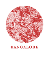 Load image into Gallery viewer, Bangalore Map Print - City Map Poster