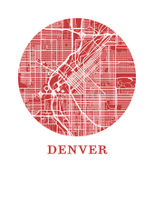 Charger l'image dans la galerie, Affiche cartographique de Denver - Style OMap