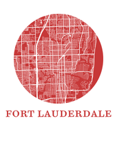 Charger l'image dans la galerie, Affiche cartographique de Fort Lauderdale - Style OMap