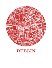 Charger l'image dans la galerie, Affiche cartographique de Dublin - Style OMap