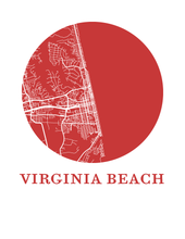Charger l'image dans la galerie, Affiche cartographique de Virginia Beach - Style OMap