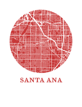 Charger l'image dans la galerie, Affiche cartographique de Santa Ana - Style OMap