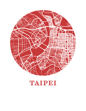 Charger l'image dans la galerie, Affiche cartographique de Taipei - Style OMap