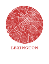 Load image into Gallery viewer, Lexington Map Print - City Map Poster