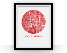 Charger l'image dans la galerie, Columbus Map Print - City Map Poster