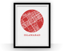 Load image into Gallery viewer, Islamabad Map Print - City Map Poster