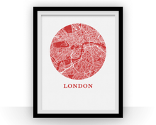 Load image into Gallery viewer, London Map Print - City Map Poster
