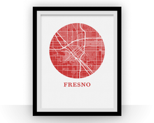 Load image into Gallery viewer, Fresno Map Print - City Map Poster