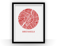 Load image into Gallery viewer, Bruxelles Map Print - City Map Poster