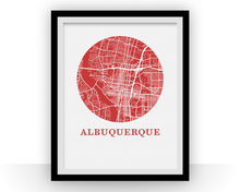 Load image into Gallery viewer, Albuquerque Map Print - City Map Poster