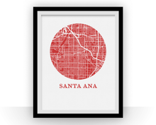 Charger l'image dans la galerie, Santa Ana Map Print - City Map Poster