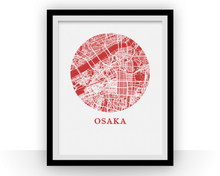 Charger l'image dans la galerie, Osaka Map Print - City Map Poster