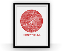 Load image into Gallery viewer, Huntsville Map Print - City Map Poster