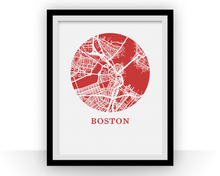 Load image into Gallery viewer, Boston Map Print - City Map Poster