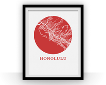 Charger l'image dans la galerie, Honolulu Map Print - City Map Poster