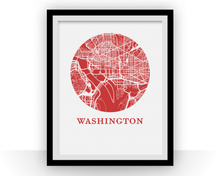 Charger l'image dans la galerie, Washington Map Print - City Map Poster