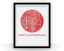Charger l'image dans la galerie, Fort Lautherdale Map Print - City Map Poster
