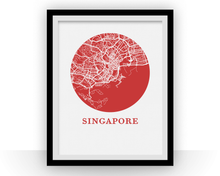 Charger l'image dans la galerie, Singapore Map Print - City Map Poster
