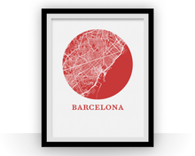 Load image into Gallery viewer, Barcelona Map Print - City Map Poster