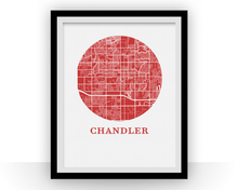 Load image into Gallery viewer, Chandler Map Print - City Map Poster