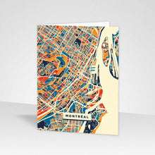 Load image into Gallery viewer, Chroma Map Greeting Card - Montréal
