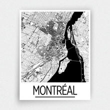 Load image into Gallery viewer, Montreal Map Poster - canada Map Print - Art Deco Series
