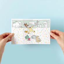 Charger l'image dans la galerie, Carte de souhait à déplier - Bébé et parents
