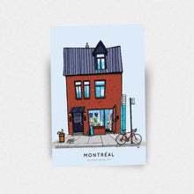 Load image into Gallery viewer, 129 Mont-Royal Facade Postcard - Montréal
